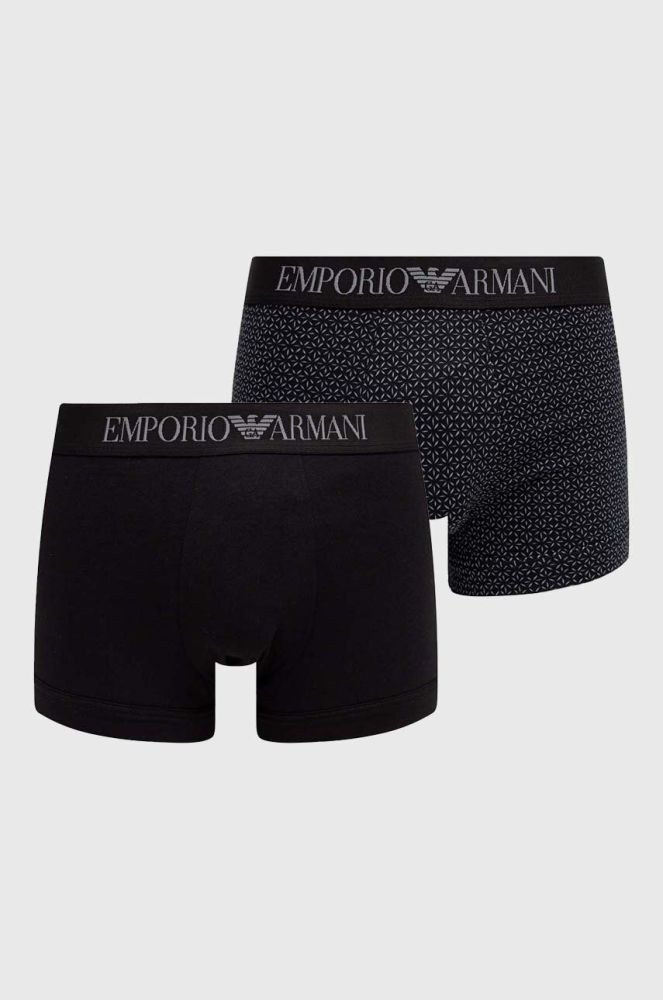 Боксери Emporio Armani Underwear 2-pack чоловічі колір чорний