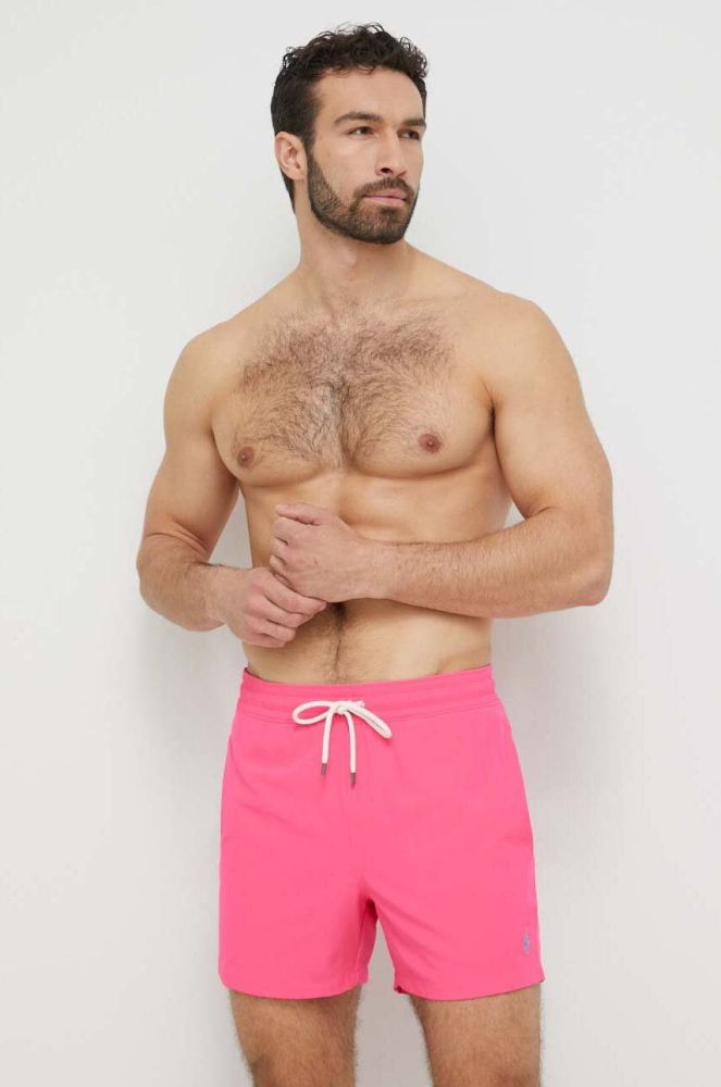 Купальні шорти Polo Ralph Lauren колір рожевий (3247214)