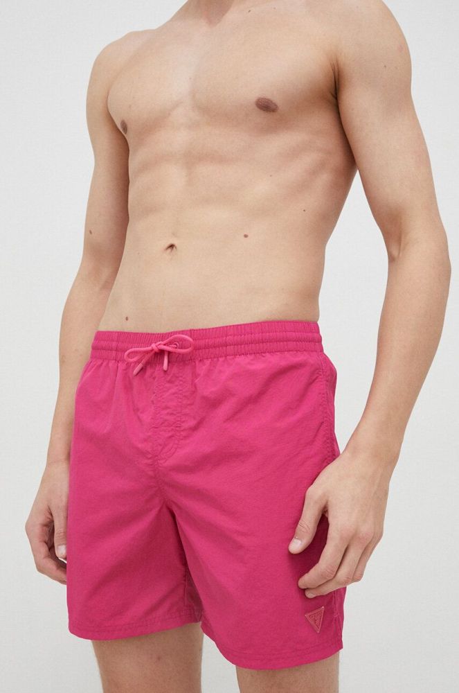 Купальні шорти Guess колір рожевий (3018023)