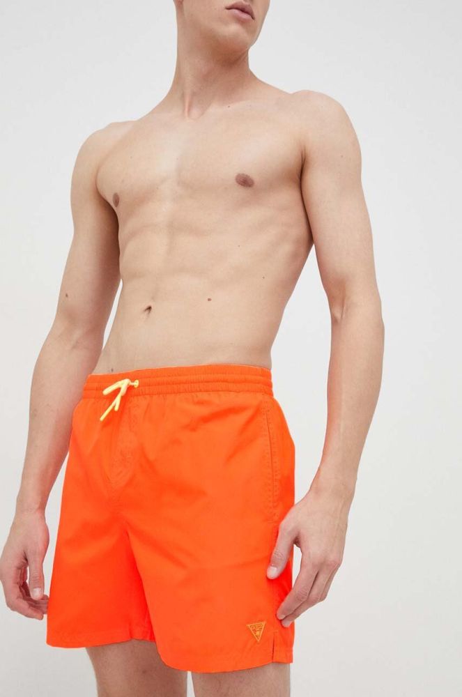 Купальні шорти Guess колір помаранчевий (3027226)