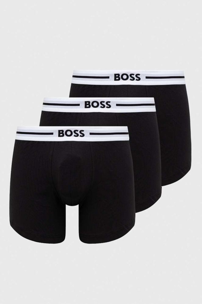 Боксери BOSS 3-pack чоловічі колір чорний (3068486)