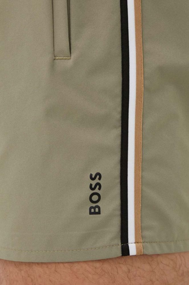 Купальні шорти BOSS колір зелений фото 4