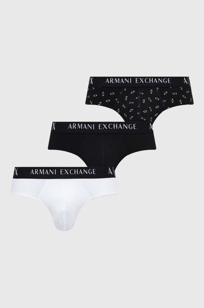 Сліпи Armani Exchange 3-pack чоловічі колір чорний (3147066)