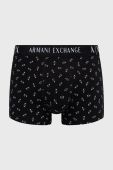 Боксери Armani Exchange 2-pack чоловічі колір чорний
