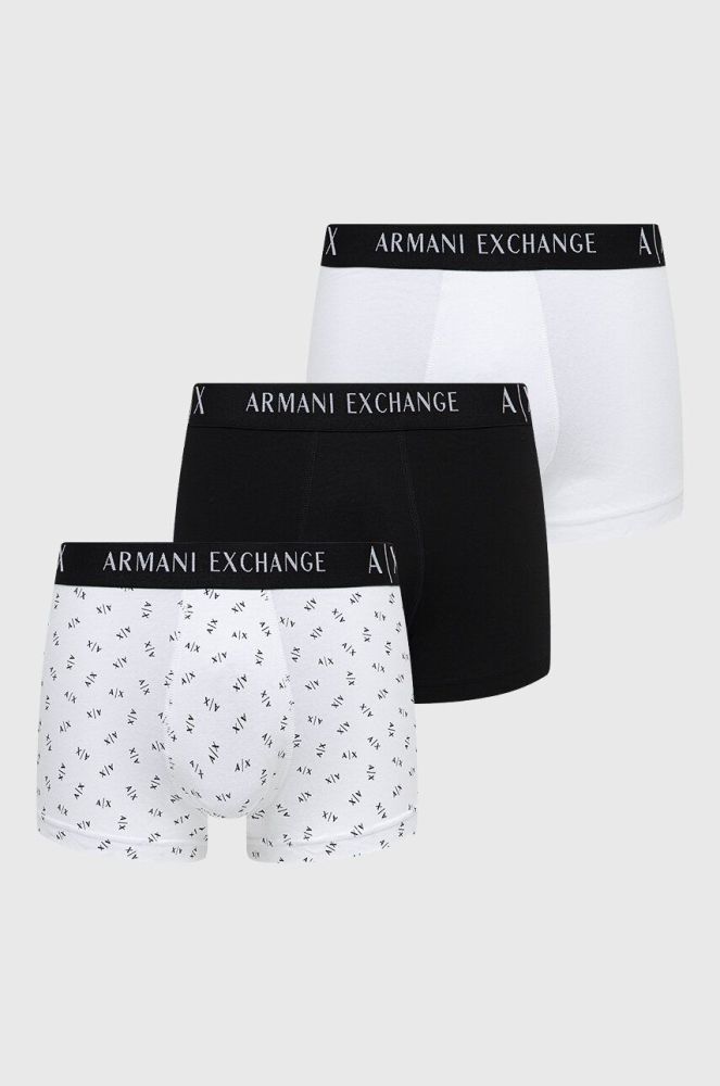Боксери Armani Exchange 3-pack чоловічі колір барвистий