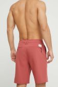 Купальні шорти Quiksilver чоловічі колір червоний однотонні