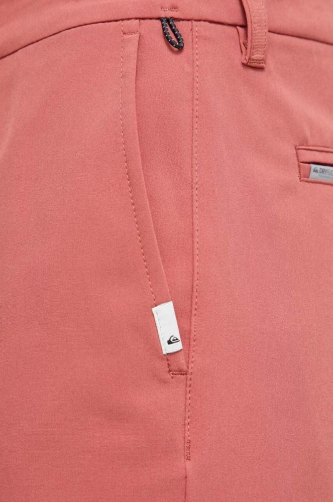Купальні шорти Quiksilver чоловічі колір червоний однотонні фото 4