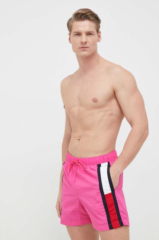 Купальні шорти Tommy Hilfiger колір рожевий (3003165)