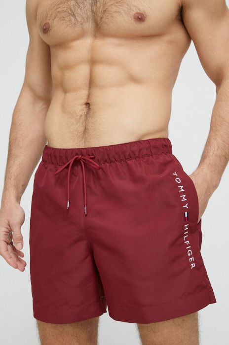 Купальні шорти Tommy Hilfiger колір бордовий (3173286)