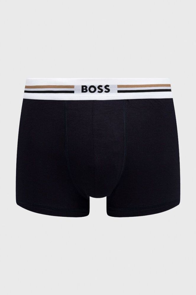 Боксери BOSS 3-pack чоловічі колір бордовий фото 3