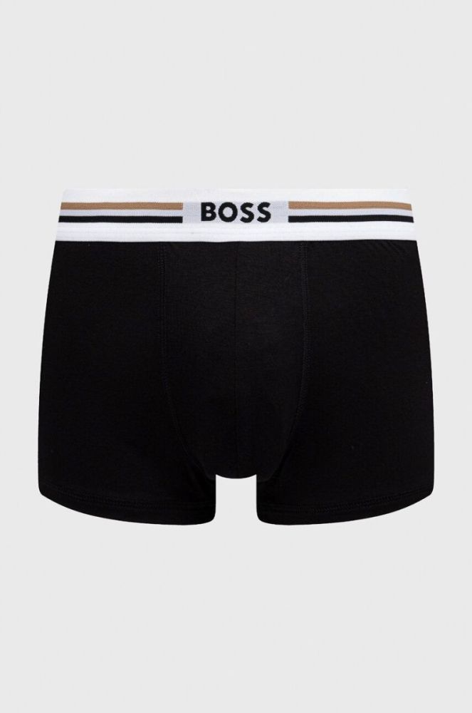 Боксери BOSS 3-pack чоловічі колір бордовий фото 4