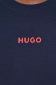 Піжамна футболка HUGO колір синій з принтом