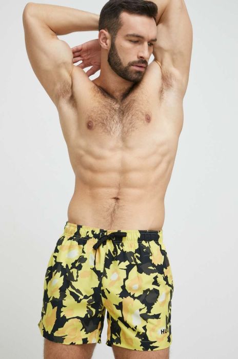 Купальні шорти HUGO колір жовтий (3227084)