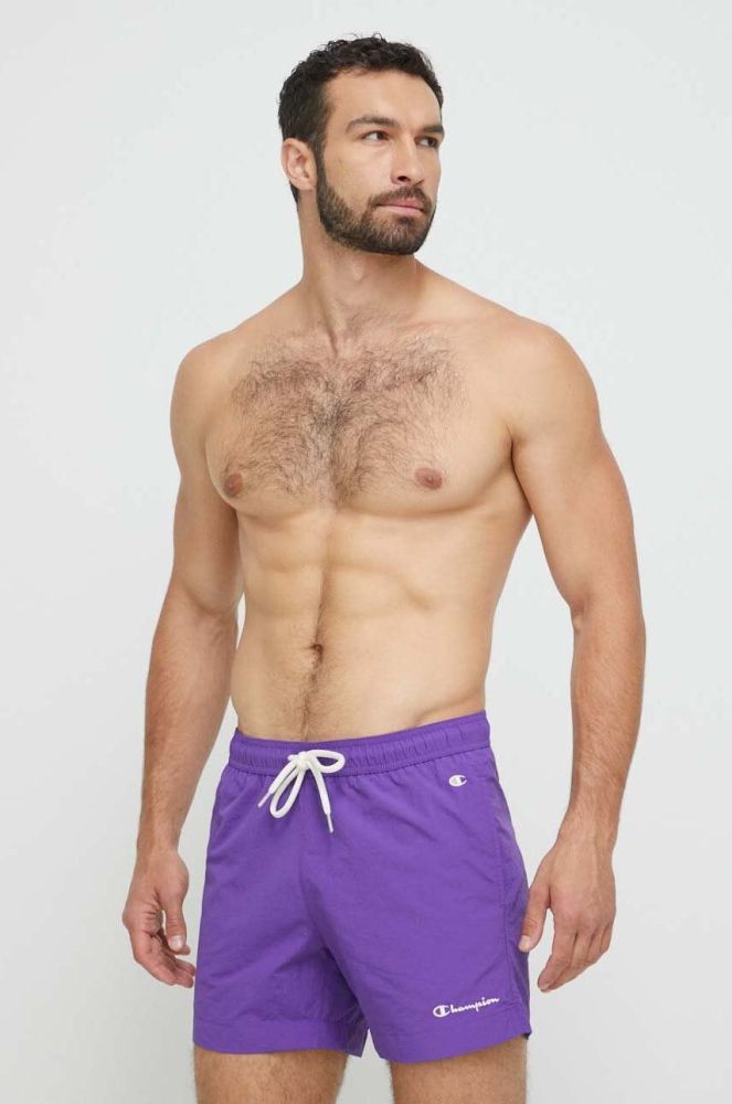 Купальні шорти Champion колір фіолетовий