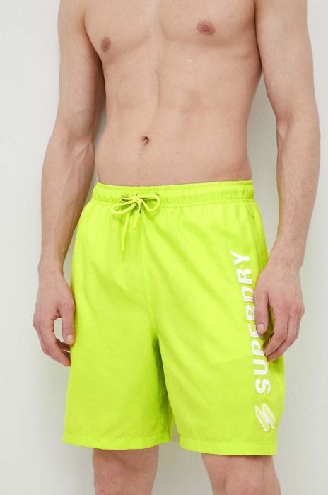Купальні шорти Superdry колір зелений (2999839)