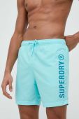 Купальні шорти Superdry колір бірюзовий (3173316)