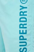 Купальні шорти Superdry колір бірюзовий (3173316)