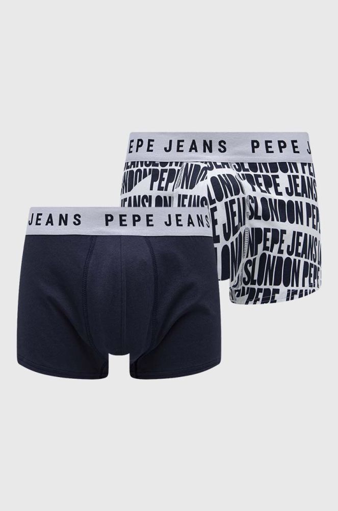 Боксери Pepe Jeans 2-pack чоловічі колір синій (3216369)