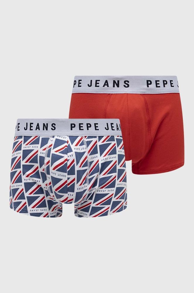 Боксери Pepe Jeans 2-pack чоловічі колір червоний (3216377)