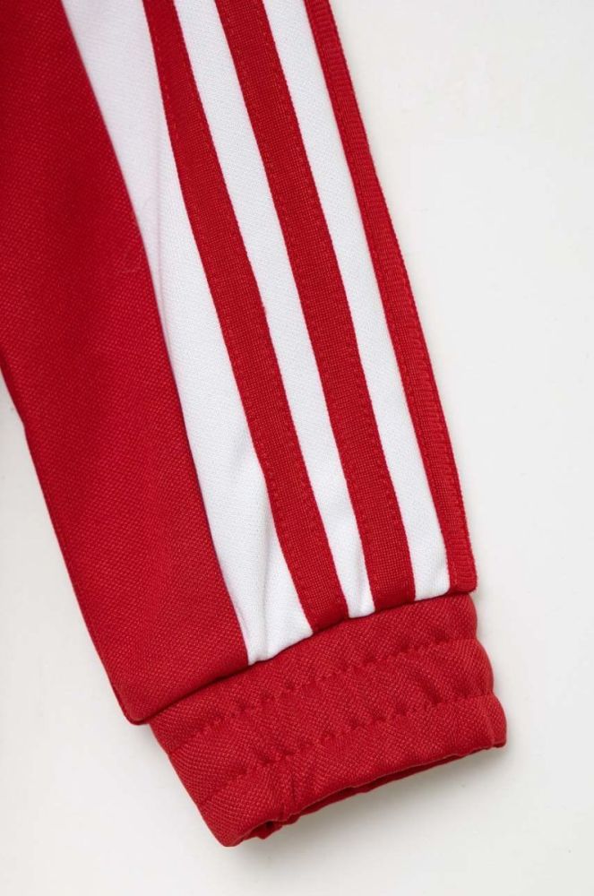 Дитяча кофта adidas Performance Sq21 Tr Jkt Y колір червоний з аплікацією фото 3