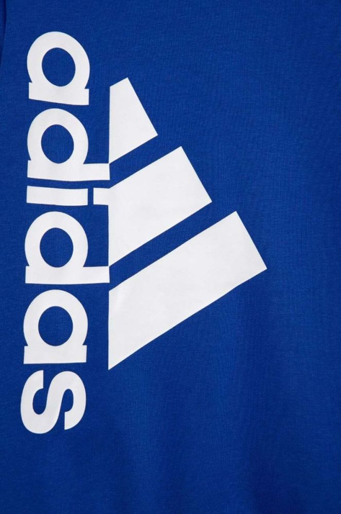 Дитяча кофта adidas LK з принтом колір блакитний фото 3