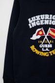 Дитяча бавовняна кофта Guess колір синій з аплікацією (2939048)