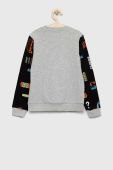 Дитяча бавовняна кофта Guess колір сірий візерунок (2914456)