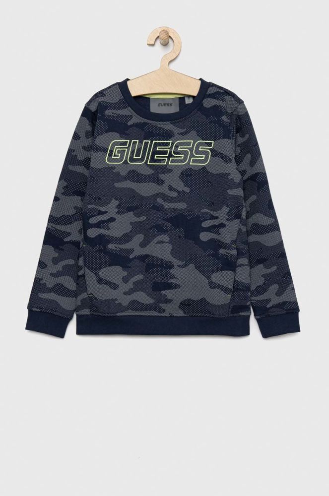 Дитяча кофта Guess колір синій візерунок (2879363)