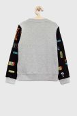 Дитяча бавовняна кофта Guess колір сірий візерунок (2914477)