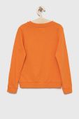 Дитяча бавовняна кофта Guess колір помаранчевий з аплікацією (3003317)