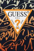 Дитяча бавовняна кофта Guess колір синій візерунок (3003336)