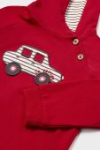 Кофта для немовлят Mayoral колір червоний з капюшоном з аплікацією (2939080)