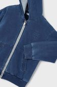 Дитяча кофта Mayoral колір синій з капюшоном однотонна (2983368)