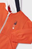 Дитяча кофта Mayoral колір помаранчевий з капюшоном з принтом (2946716)