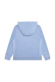Дитяча бавовняна кофта BOSS з капюшоном з принтом колір блакитний (3196950)