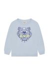 Дитяча бавовняна кофта Kenzo Kids з принтом колір блакитний (3073160)