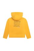 Дитяча кофта Karl Lagerfeld колір помаранчевий з капюшоном з принтом (3204703)