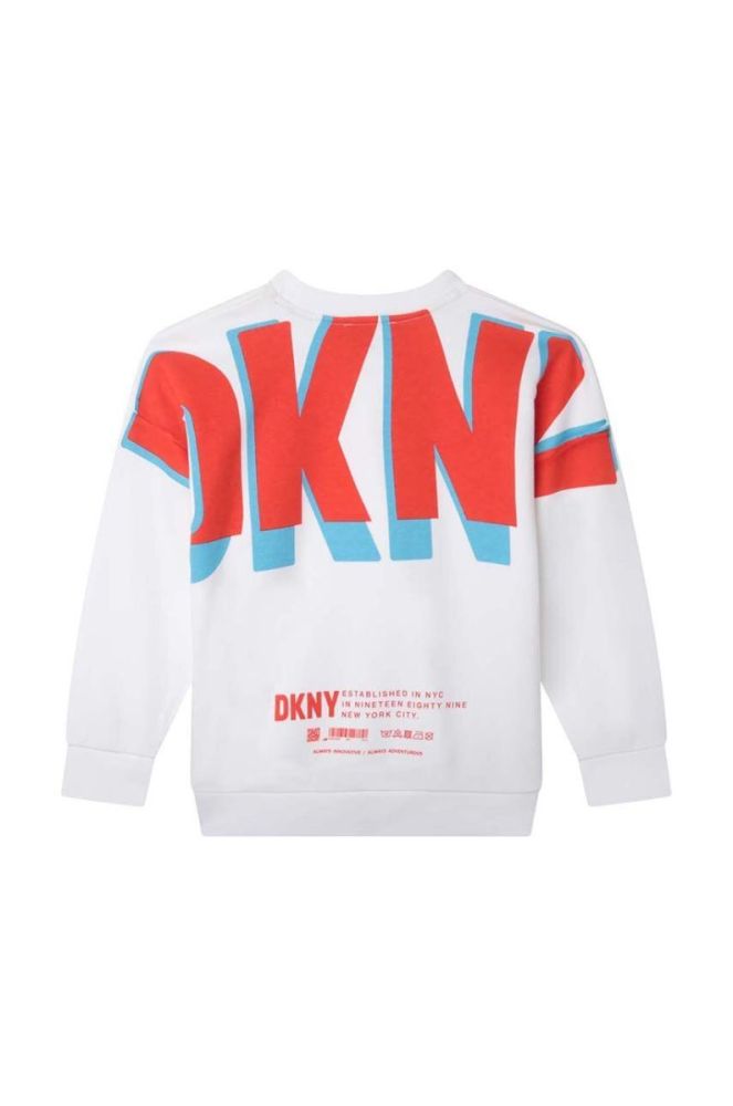 Дитяча кофта Dkny колір білий з принтом (3196958) фото 3