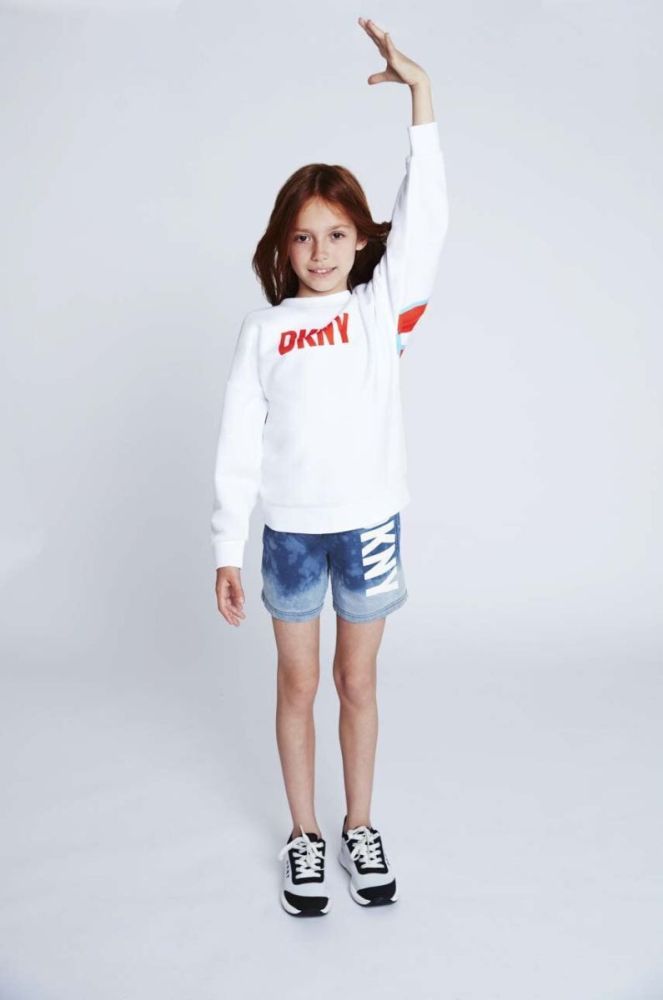 Дитяча кофта Dkny колір білий з принтом (3196958) фото 4