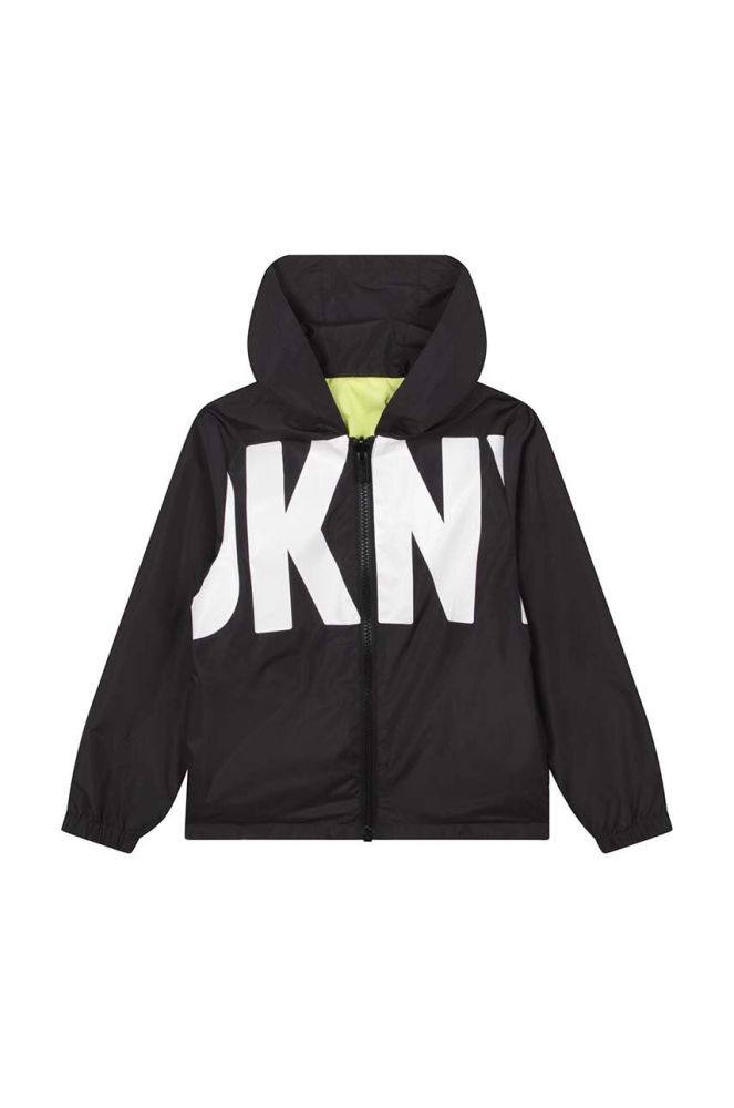 Дитяча двостороння куртка Dkny колір чорний (3076942)