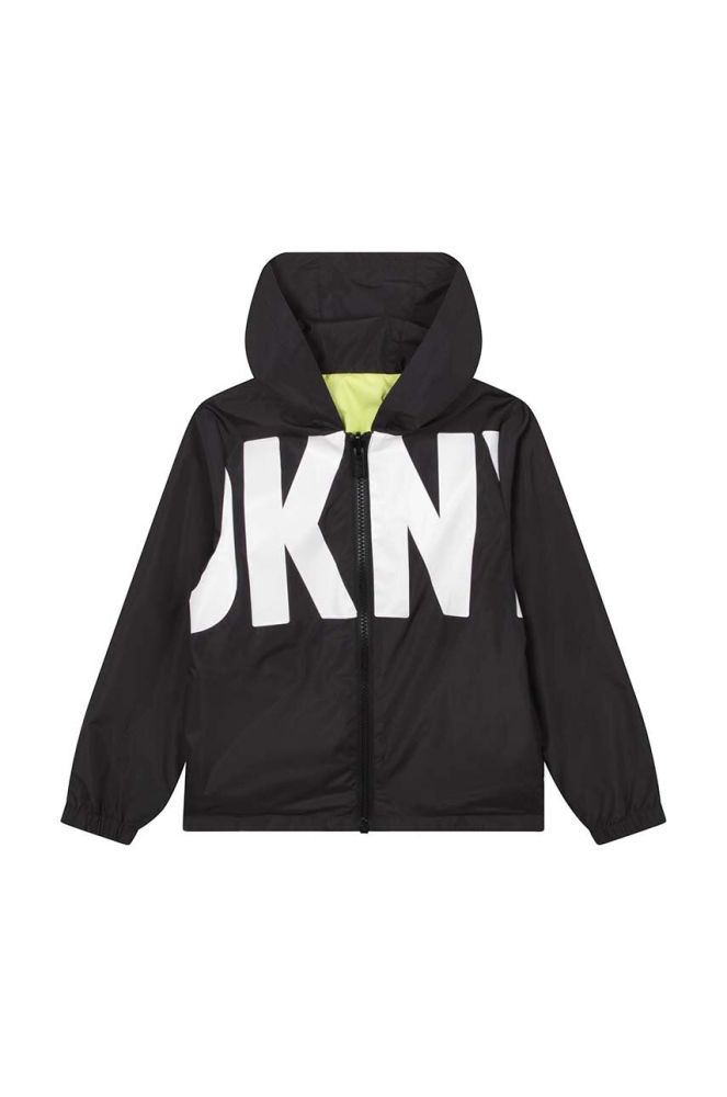 Дитяча двостороння куртка Dkny колір чорний (3076946)