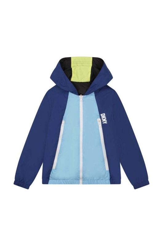 Дитяча двостороння куртка Dkny колір синій (3081369) фото 2