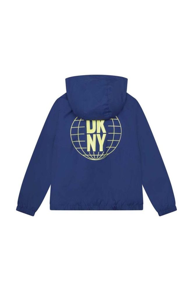 Дитяча двостороння куртка Dkny колір синій (3081369) фото 3