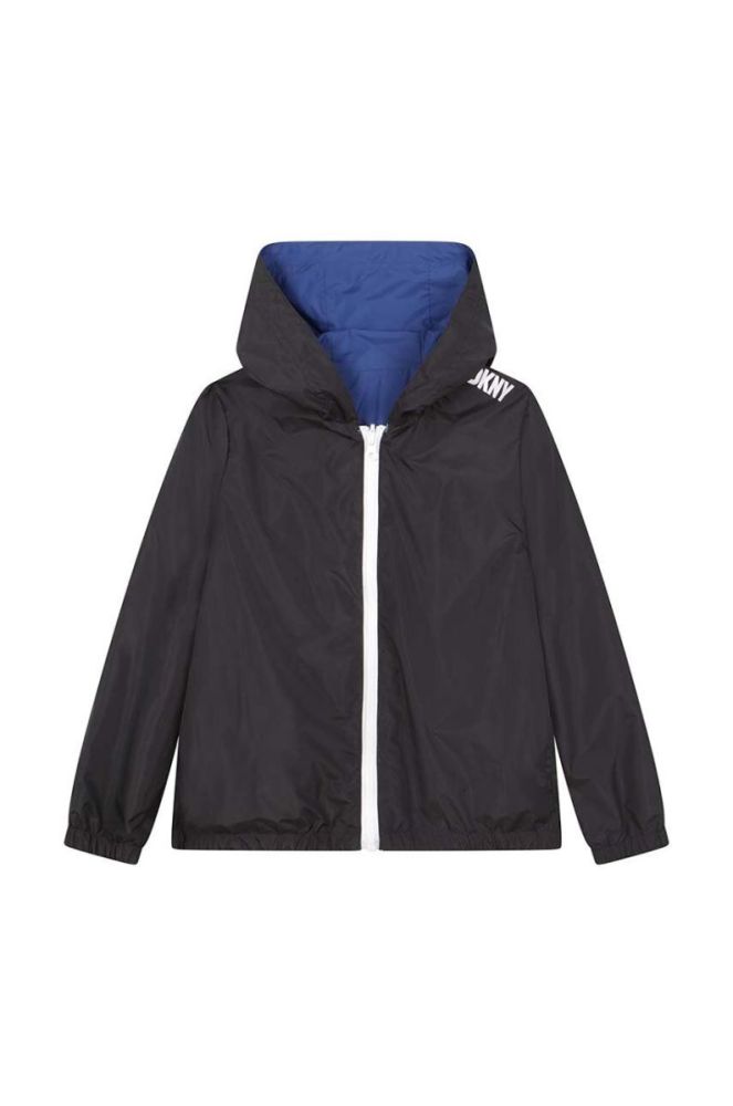 Дитяча двостороння куртка Dkny колір синій (3081369) фото 4