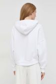 Кофта Guess жіноча колір білий з капюшоном з аплікацією (2896266)