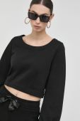 Бавовняна кофта Guess жіноча колір чорний однотонна