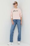 Кофта Guess жіноча колір рожевий з аплікацією (2841582)
