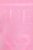 Кофта Guess жіноча колір рожевий з капюшоном з принтом (3322906)