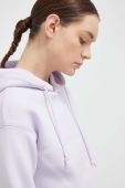 Кофта Guess жіноча колір фіолетовий з капюшоном з принтом (2867241)
