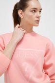 Кофта Guess жіноча колір рожевий з принтом (2867321)